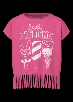 Name It Girls Pink Ice Lolly Tassel T-Shirt (1.5-6yrs)