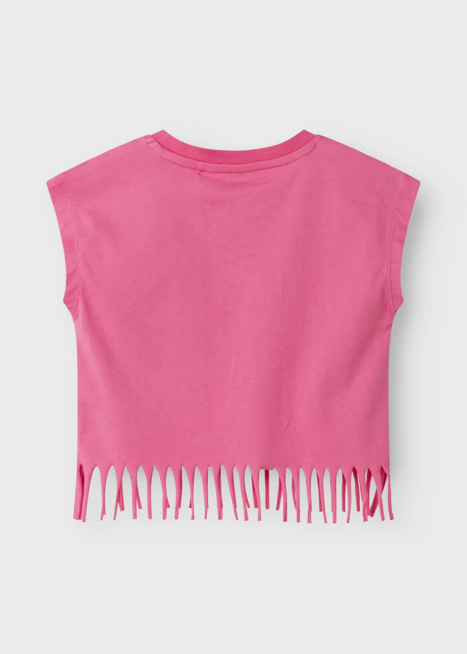 Name It Girls Pink Ice Lolly Tassel T-Shirt (1.5-6yrs)