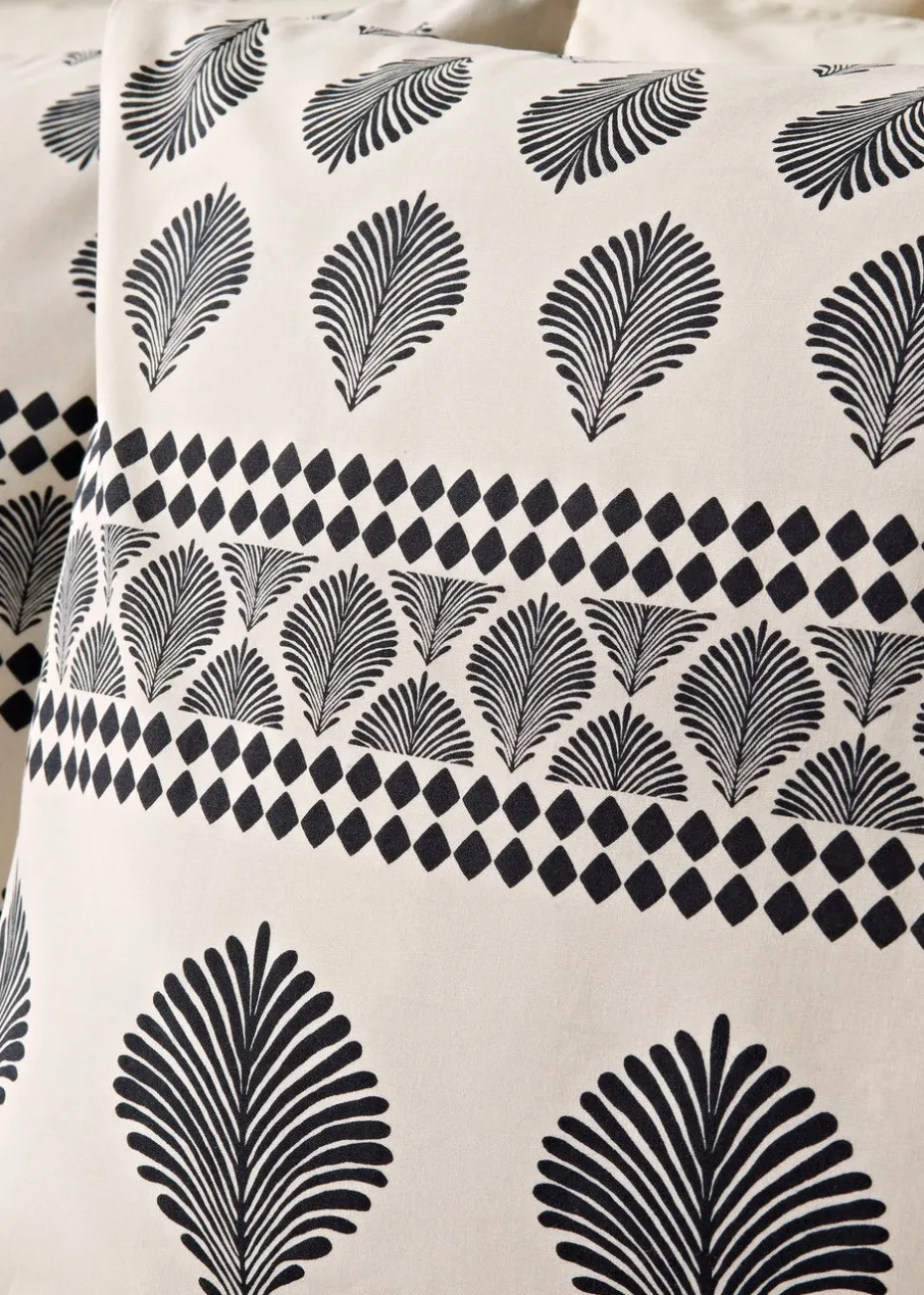 Natural Art Deco Fan Duvet Set