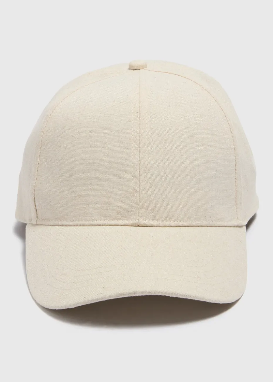 Natural Linen Blend Cap