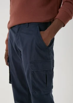 Navy Cargo Trousers