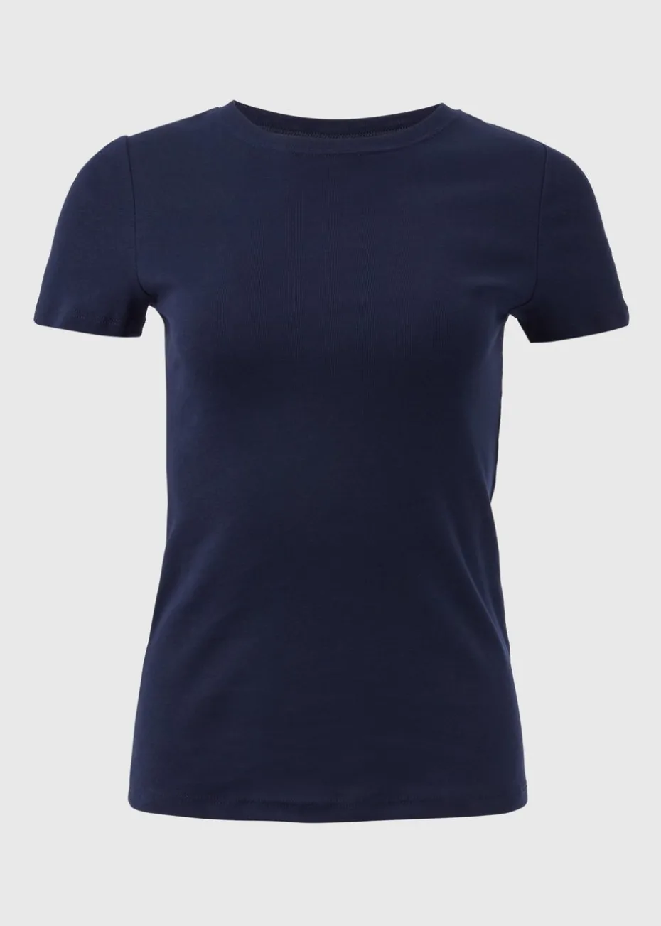Navy Fitted T-Shirt