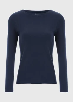 Navy Long Sleeve T Shirt