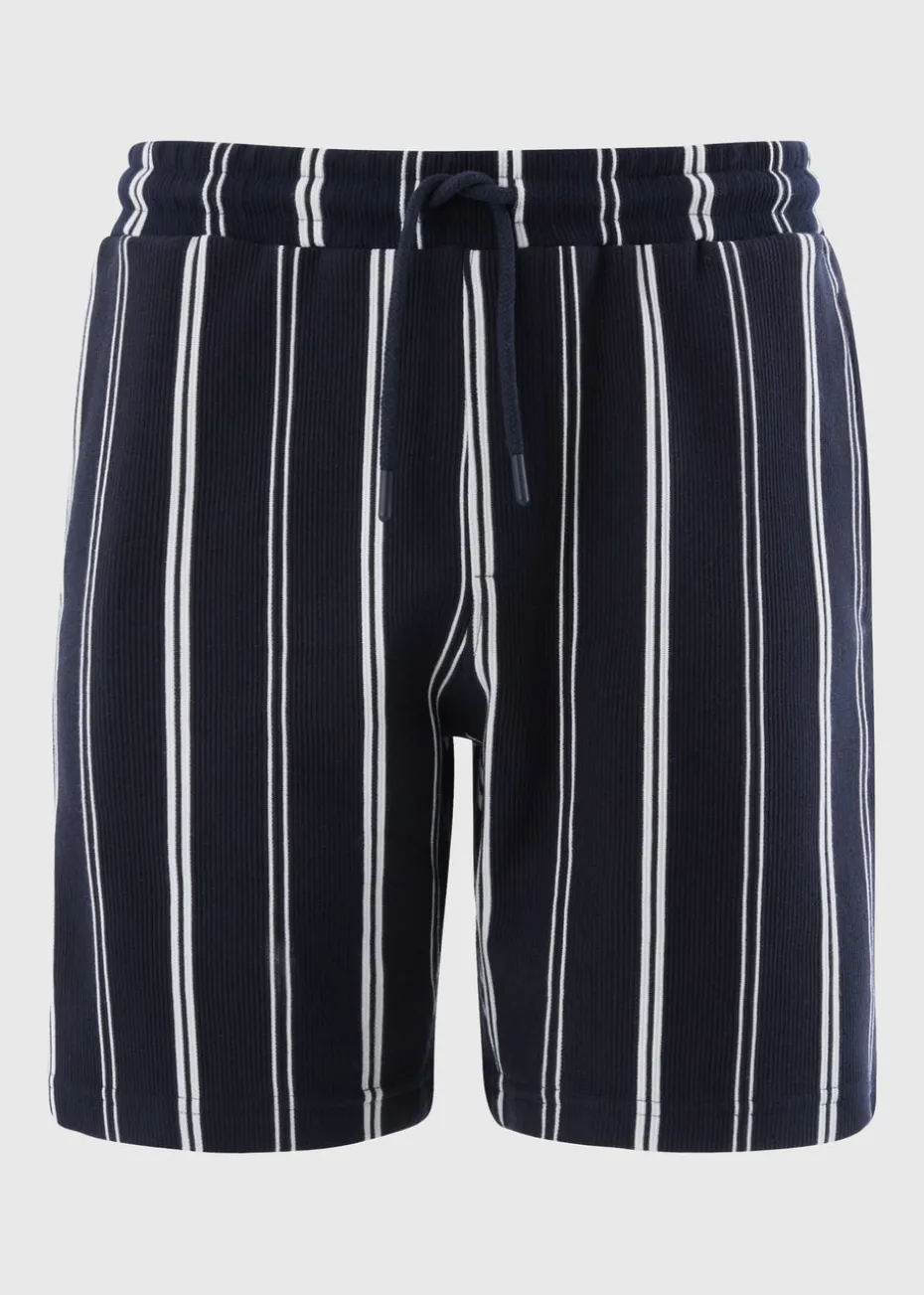 Navy Stripe Co Ord Shorts