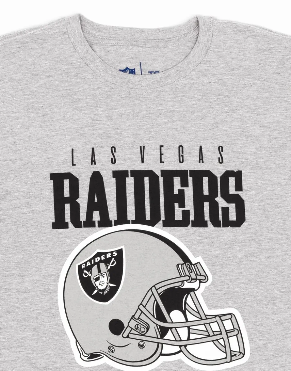 NFL Grey Las Vegas Raiders Short Sleeved T-Shirt
