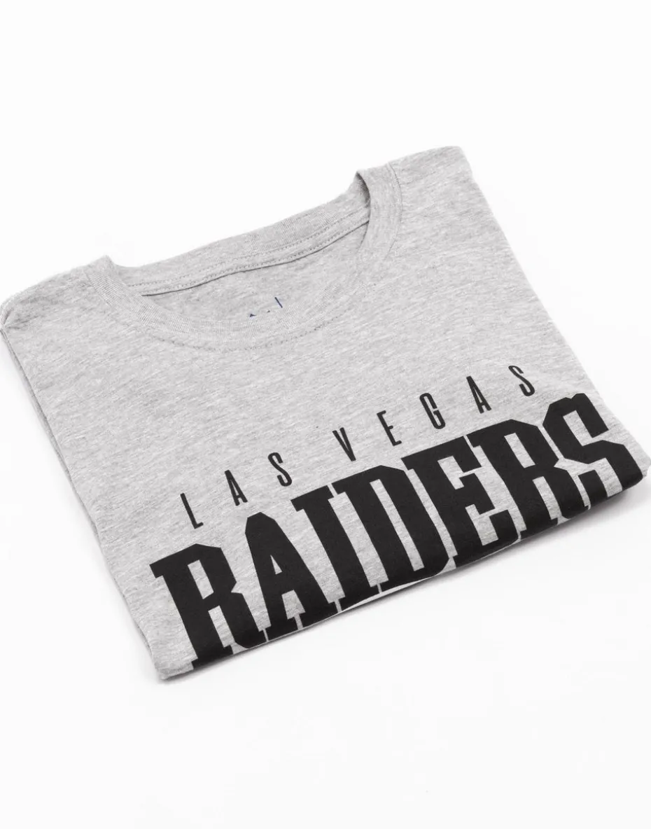 NFL Grey Las Vegas Raiders Short Sleeved T-Shirt