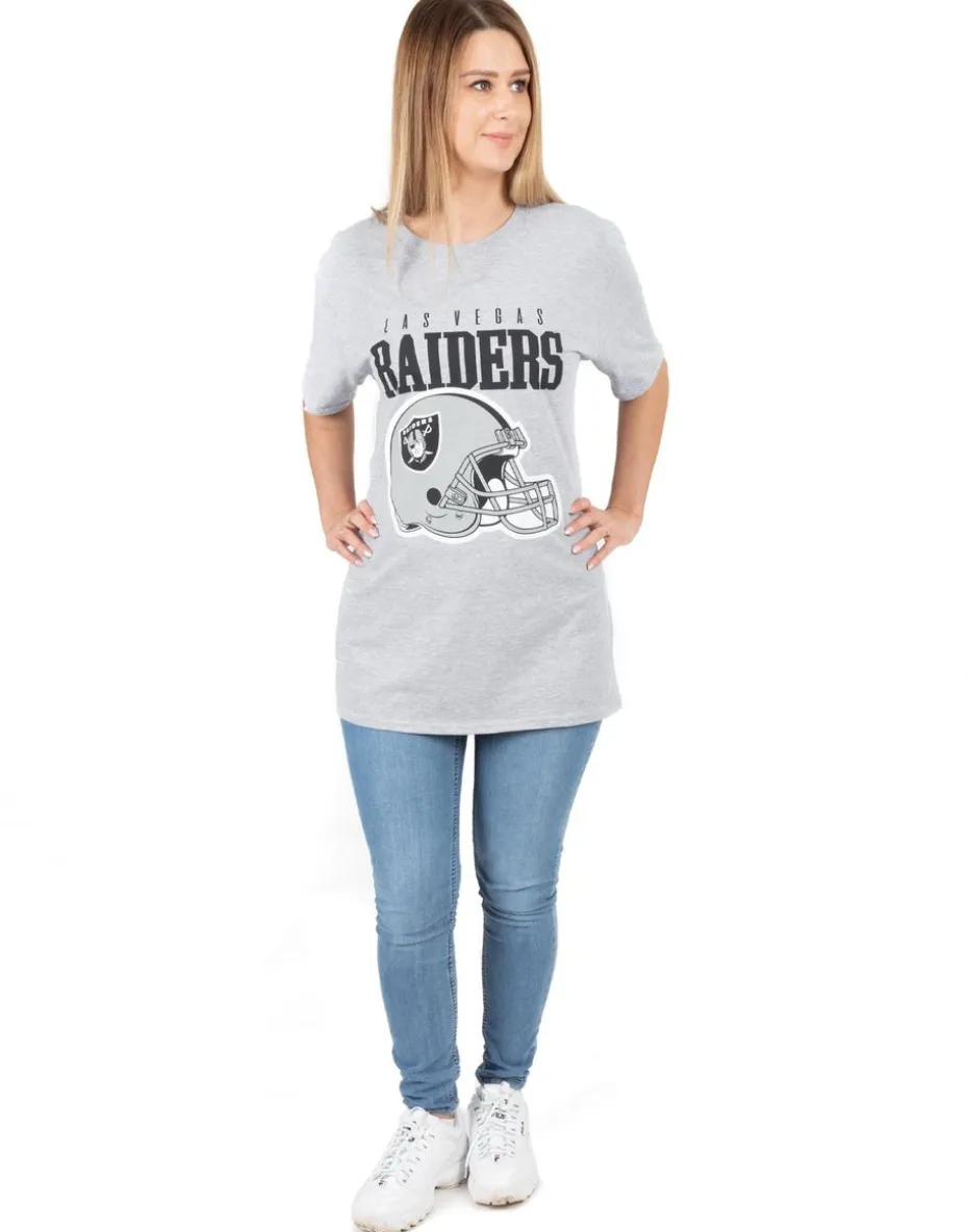 NFL Grey Las Vegas Raiders Short Sleeved T-Shirt