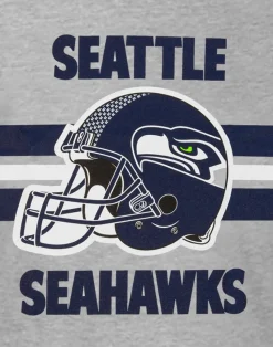 NFL Grey Seattle Seahawks Short Sleeved T-Shirt