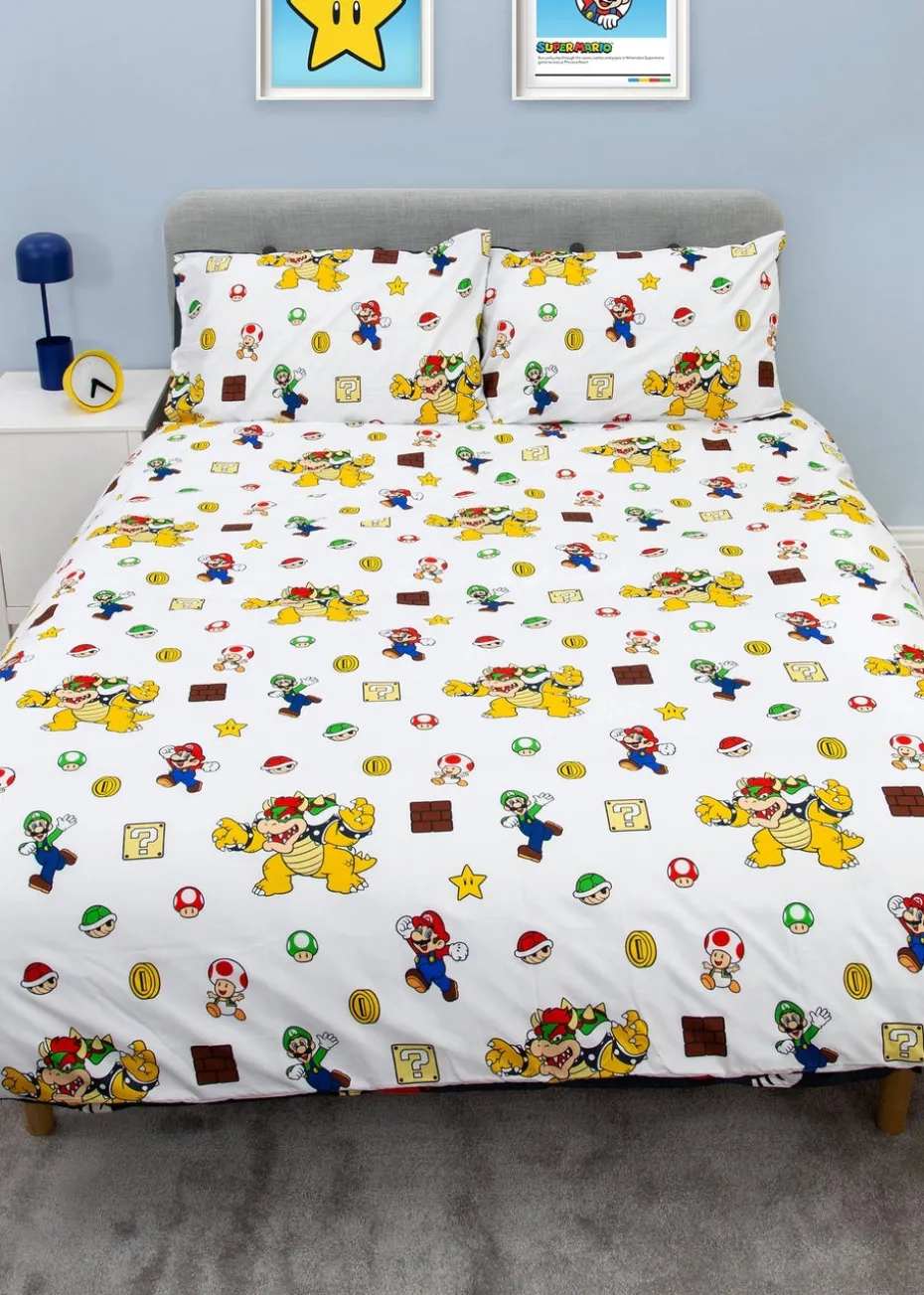 Nintendo Black Blackened Duvet Cover Set