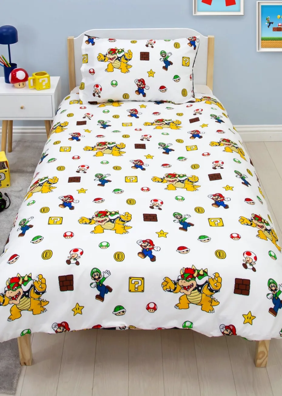 Nintendo Black Blackened Duvet Cover Set