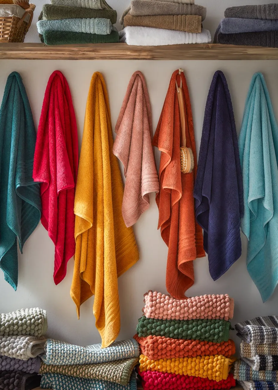 Orange 100% Egyptian Cotton Towels