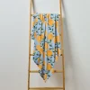 Orange Printed Throw