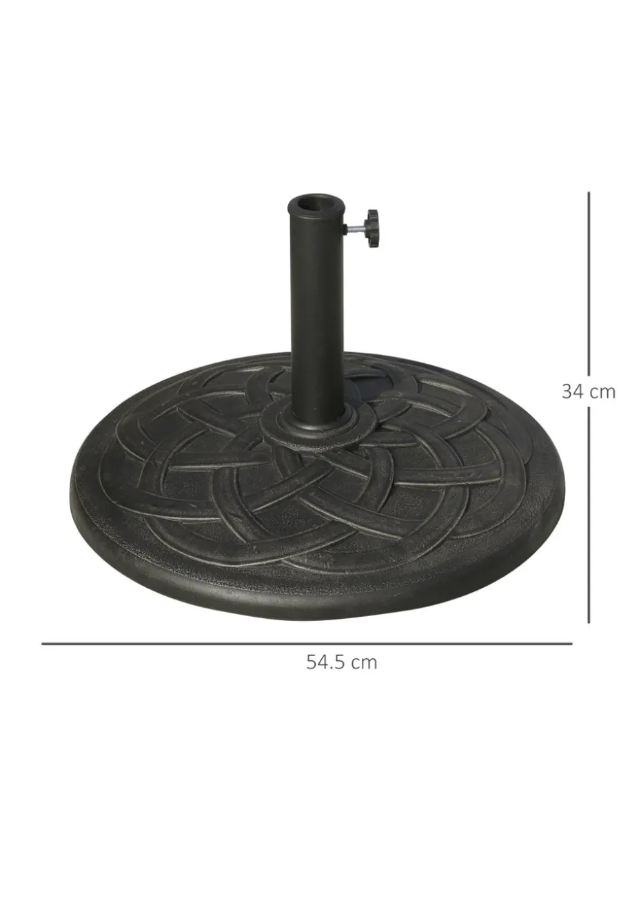 Outsunny Resin Umbrella Base (54.5 x 33cm)