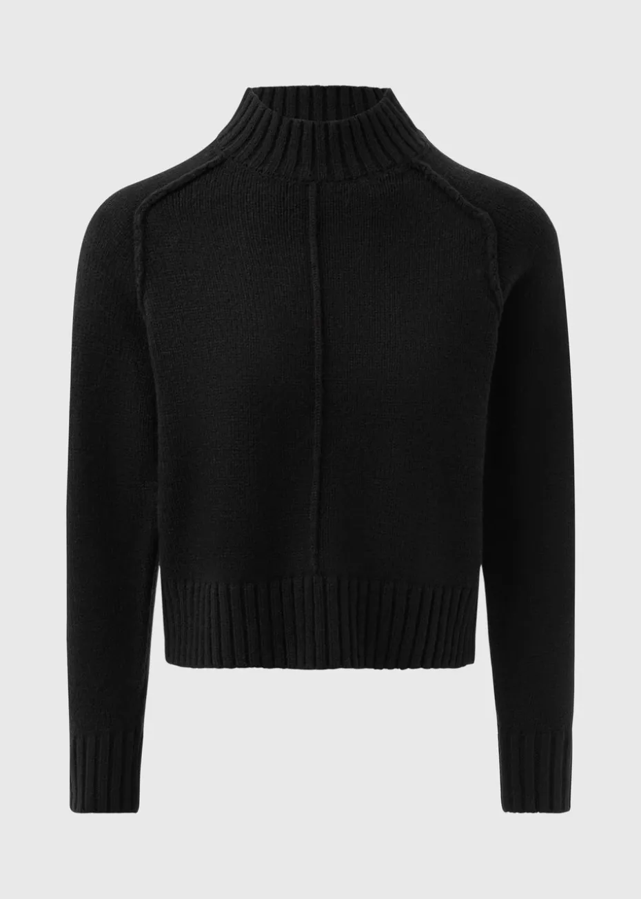 Papaya Petite Black Seam Front Jumper