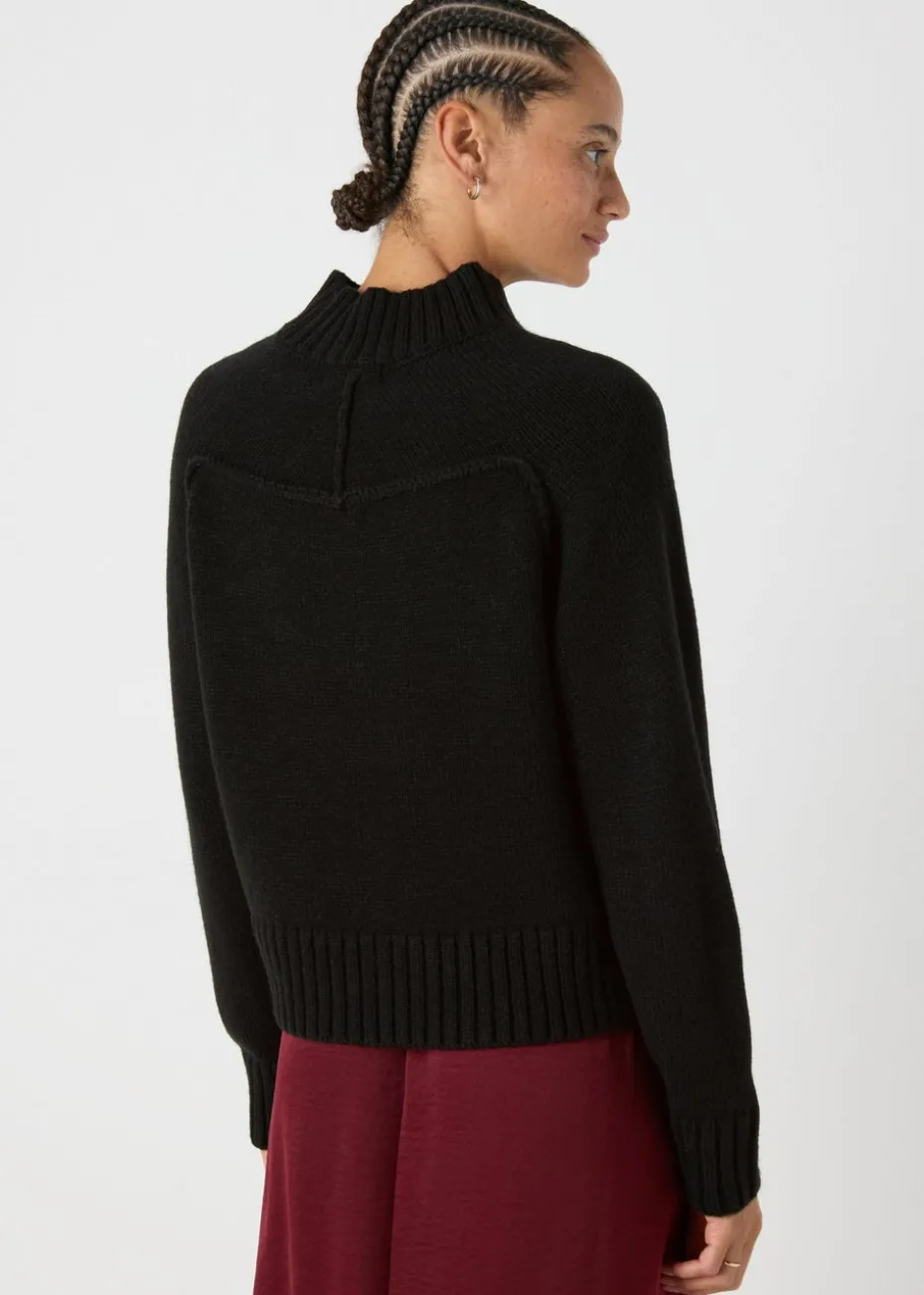 Papaya Petite Black Seam Front Jumper