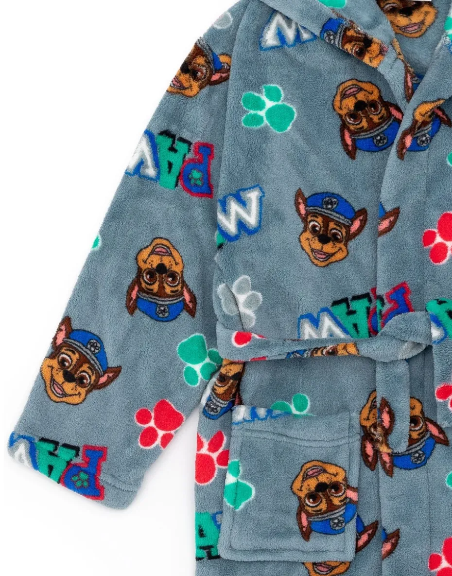 Paw Patrol Boys Blue Hooded Bathrobe (2 - 7 Years)