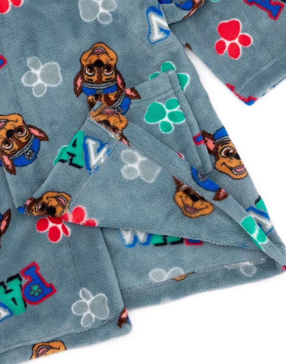 Paw Patrol Boys Blue Hooded Bathrobe (2 - 7 Years)