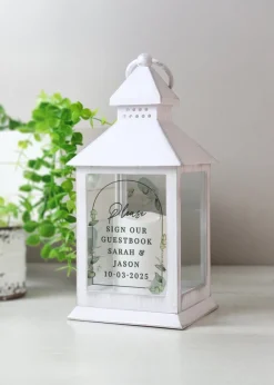 Personalised Memento Company Botanical Wedding Lantern