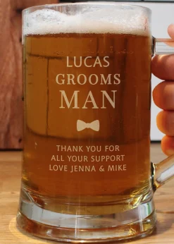 Personalised Memento Company Groomsman Pint Stern Tankard