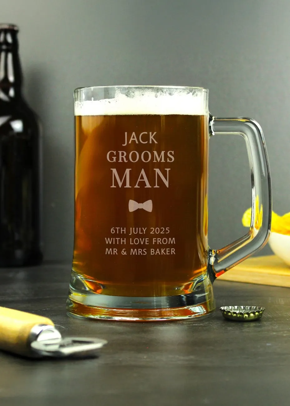 Personalised Memento Company Groomsman Pint Stern Tankard