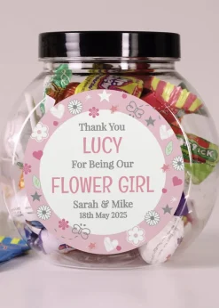 Personalised Memento Company Flower Girl Sweet Jar