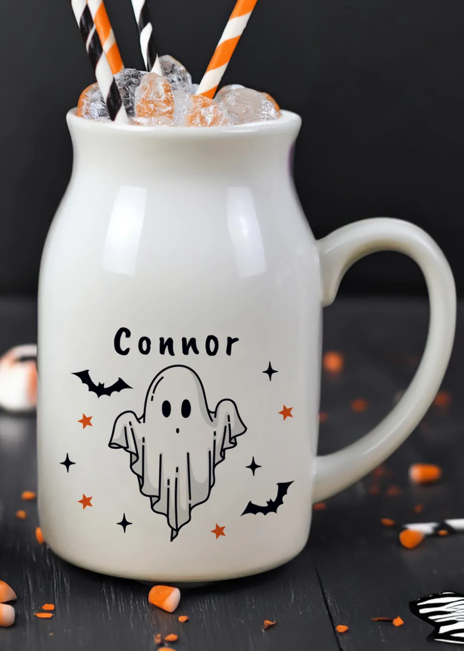 Personalised Memento Company White Halloween Ghost Jug