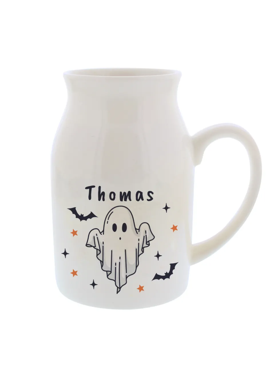 Personalised Memento Company White Halloween Ghost Jug