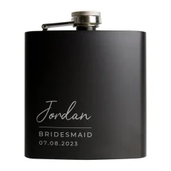 Personalised Memento Company Free Text Script Hip Flask