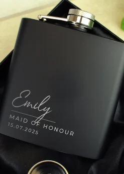 Personalised Memento Company Free Text Script Hip Flask