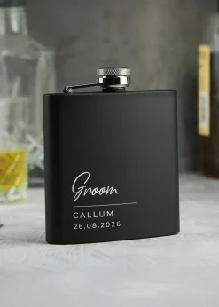 Personalised Memento Company Free Text Script Hip Flask
