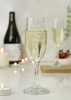 Personalised Memento Company Maid of Honour Flute Glass