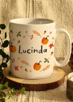 Personalised Memento Company White Pumpkin Mug
