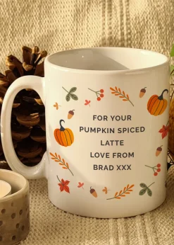 Personalised Memento Company White Pumpkin Mug