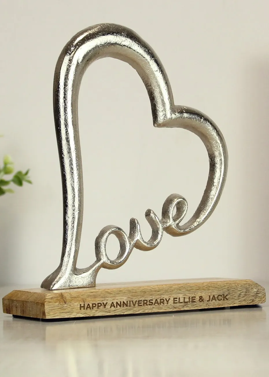 Personalised Memento Company Love Heart Ornament