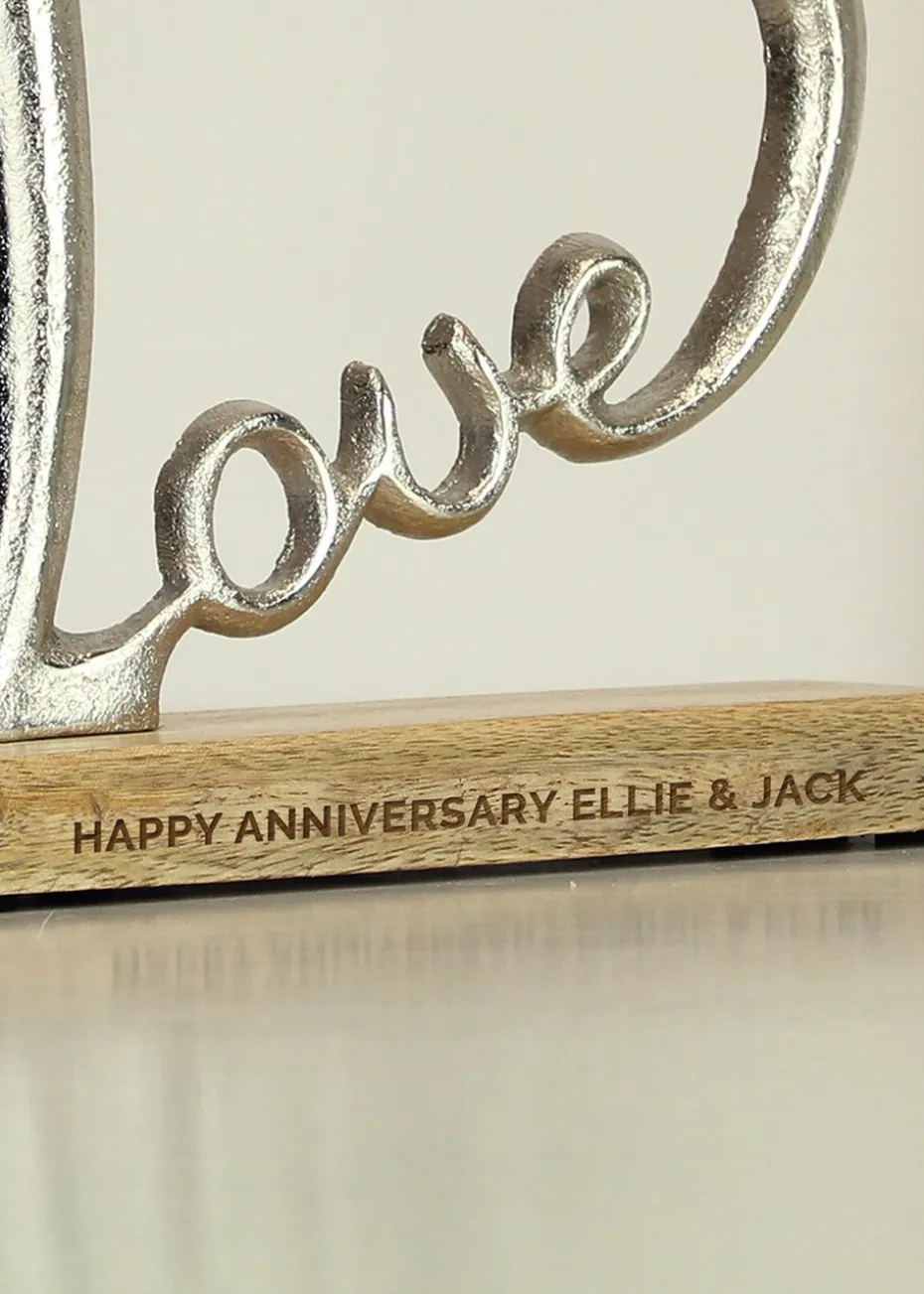 Personalised Memento Company Love Heart Ornament