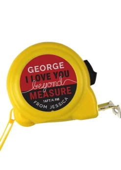 Personalised Memento Company Yellow Beyond Measures Tape Measure
