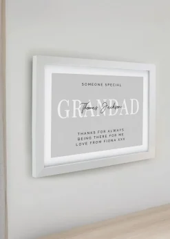 Personalised Memento Company White Poster Frame
