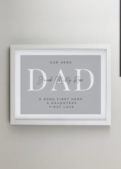 Personalised Memento Company White Poster Frame