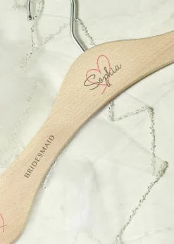 Personalised Memento Company Heart Wooden Hanger