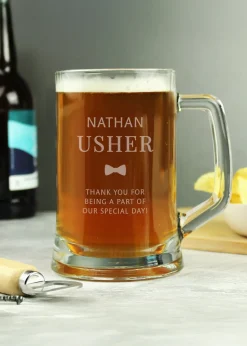 Personalised Memento Company Usher Pint Stern Tankard