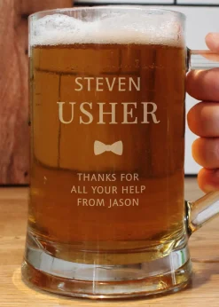 Personalised Memento Company Usher Pint Stern Tankard