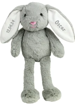 Personalised Memento Company Grey Bunny Rabbit Soft Toy