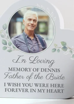 Personalised Memento Company Wedding Memory Table Heart Ornament