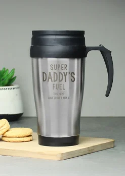 Personalised Memento Company Silver Travel Mug
