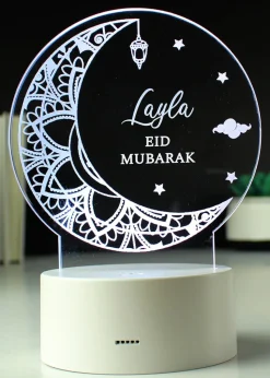 Personalised Memento Company White Eid & Ramadan LED Light
