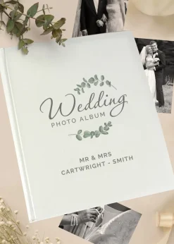 Personalised Memento Company Botanical Traditional Wedding Photo Album