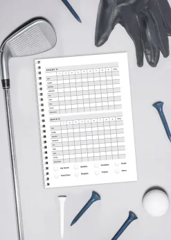 Personalised Memento Company Blue A5 Golf Log Book