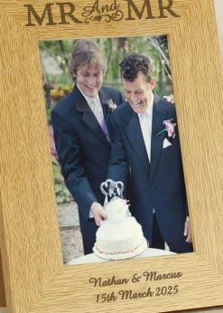 Personalised Memento Company Finish 6x4 Mr & Mr Photo Frame