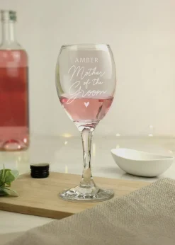 Personalised Memento Company Mother of the Groom Wine Glass