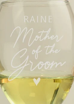 Personalised Memento Company Mother of the Groom Wine Glass